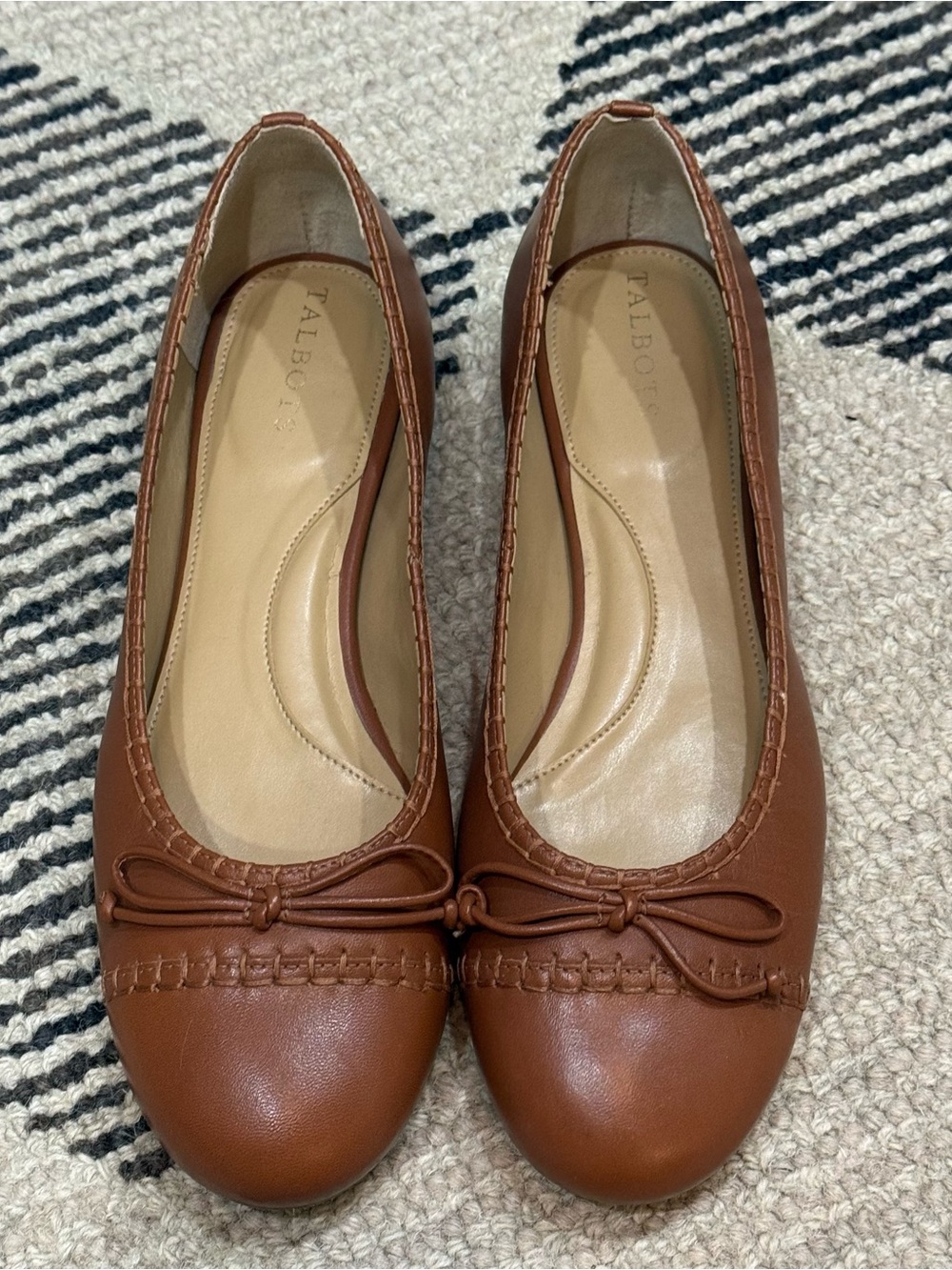Women’s Brown Leather Ballet Flats